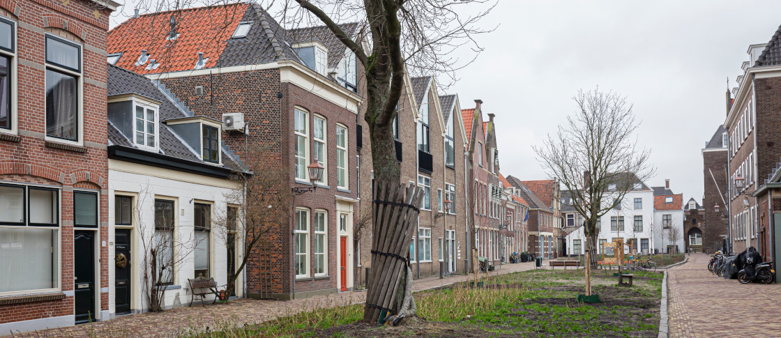 Het heringerichte bagijnhof in Delft