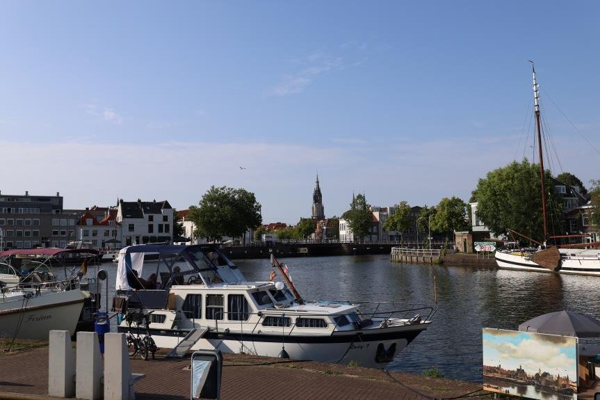 Het huidige Gezicht Op Delft.