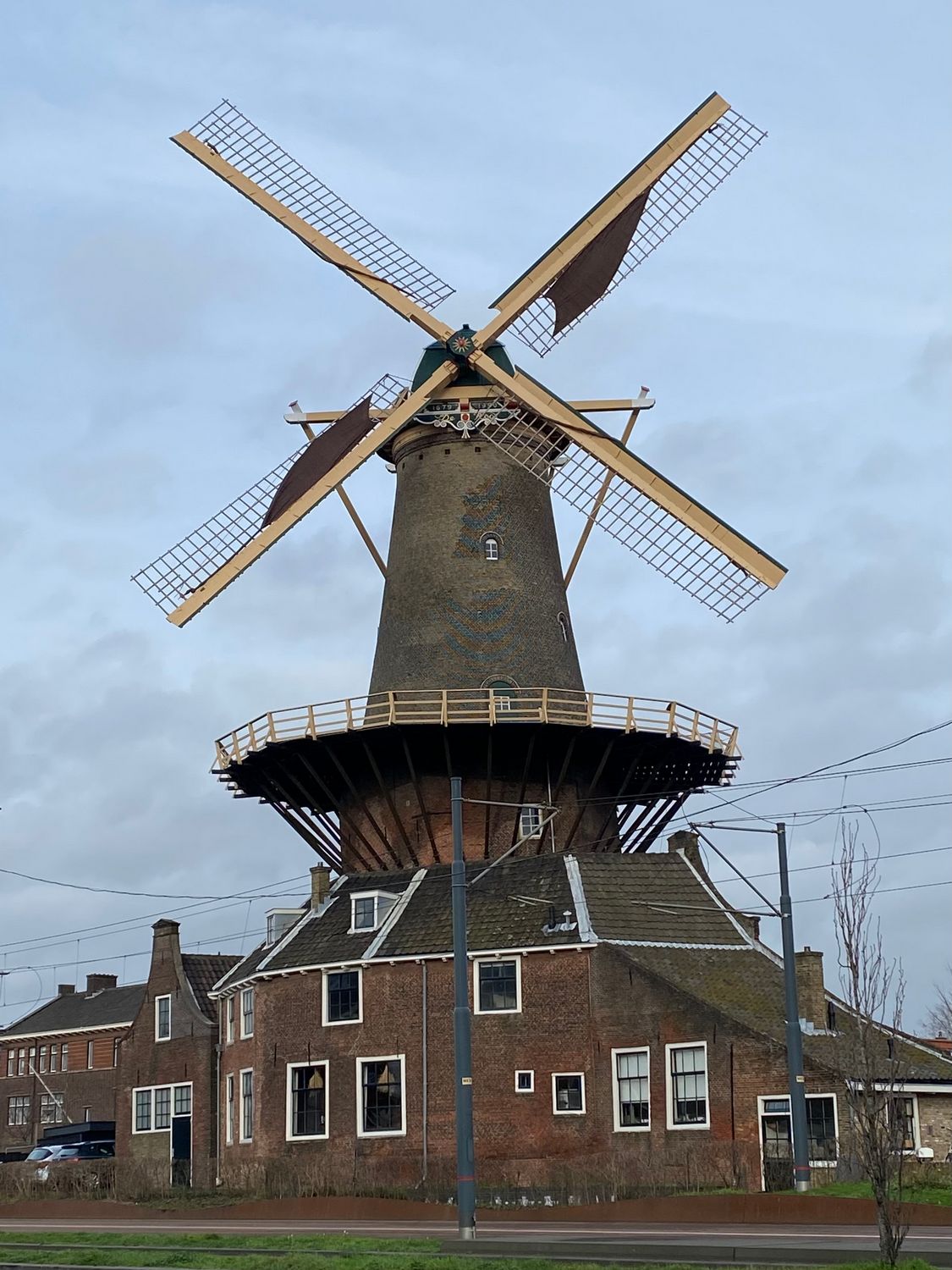 Molen De Roos te Delft.